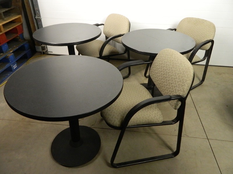 lot 219 image: 3 Tables and 3 Hon Chairs