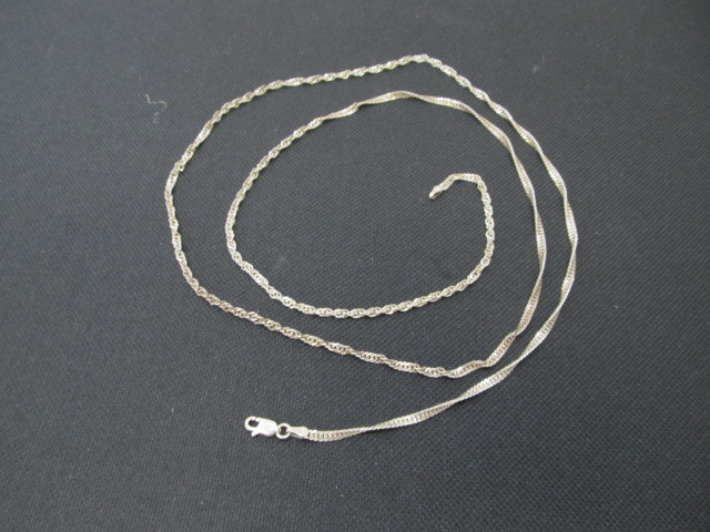 lot 66 image: LARGE 36 Signed Italian Sterling Silver ChainNecklace