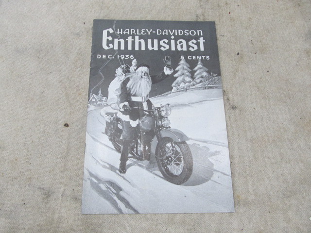 lot 81 image: Original 1936 Harley Davidson Enthusiast Christmas Magazine