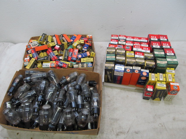 lot 8 image: Lot of Boxed etc Radio Tubes - Approx 300 Total 