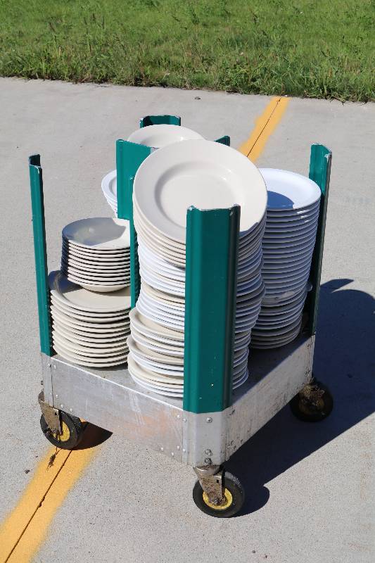 lot 5 image: Dish Cart & Dishes