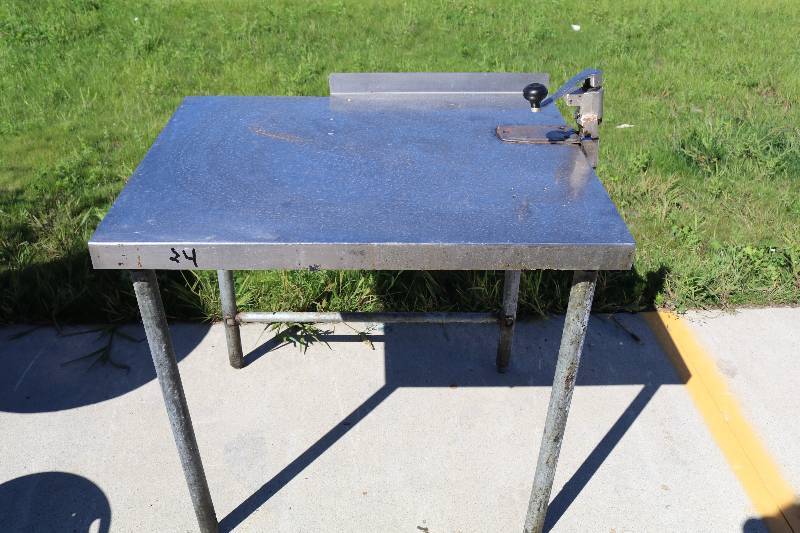 lot 24 image: Stainless Steel Table