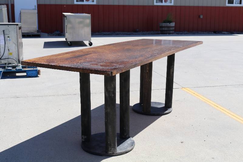 lot 64 image: Wood Dining Table
