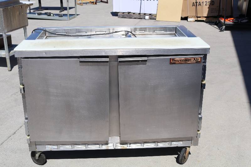 lot 62 image: Stainless Prep Table