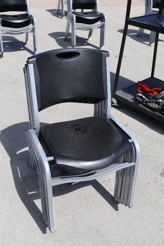 lot 70 image: Stackable Chairs