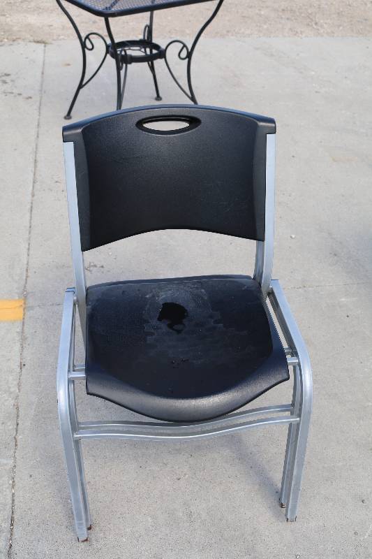 lot 72 image: Stackable Chairs