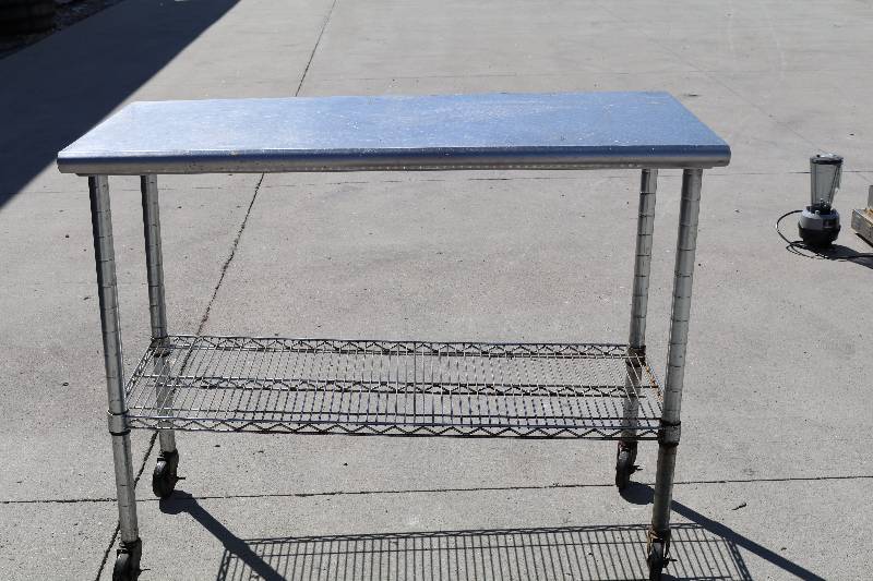 lot 42 image: Stainless Steel Table