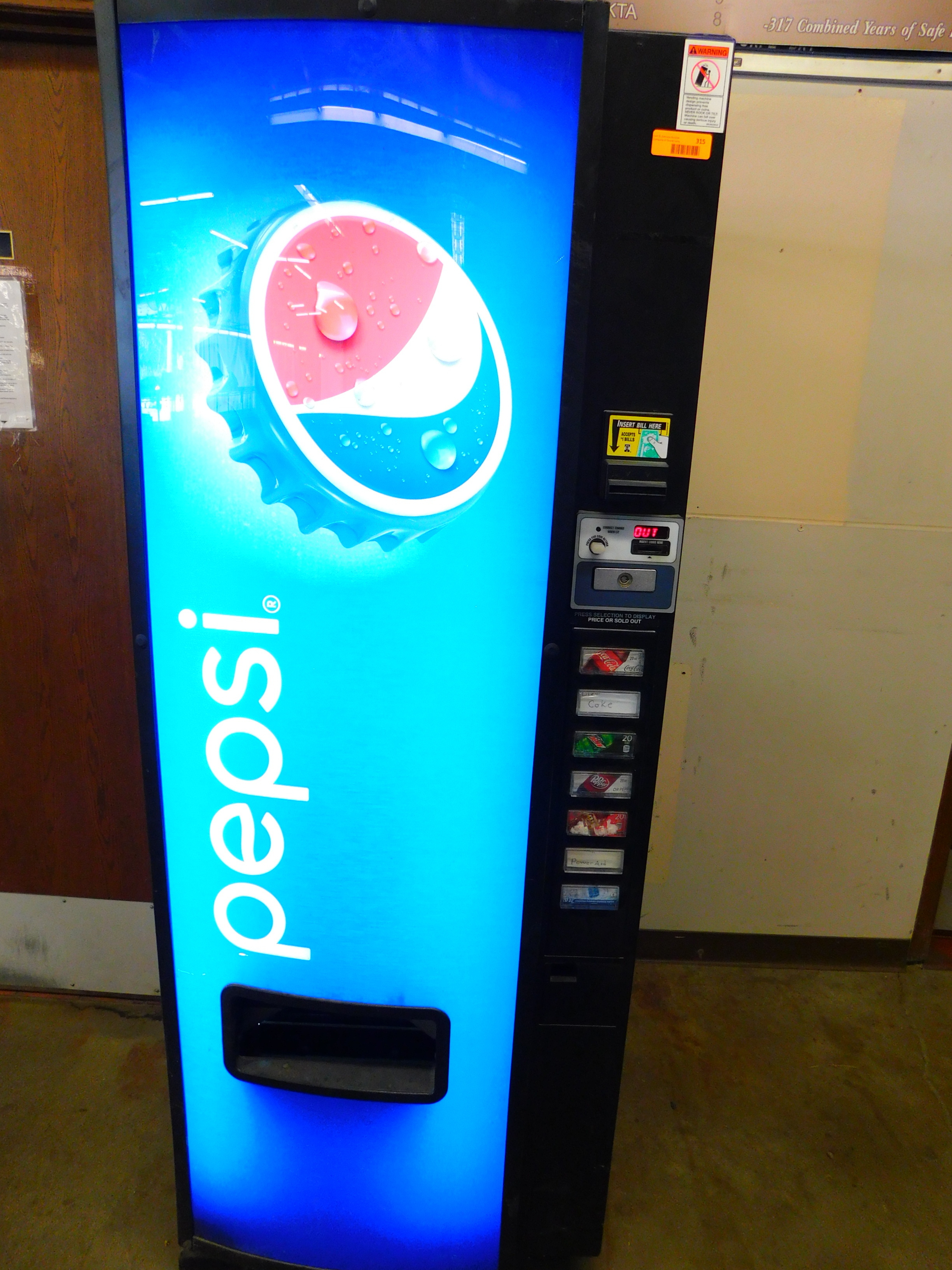 lot 315 image: Item halted - owned by Pepsi and not available for sale.