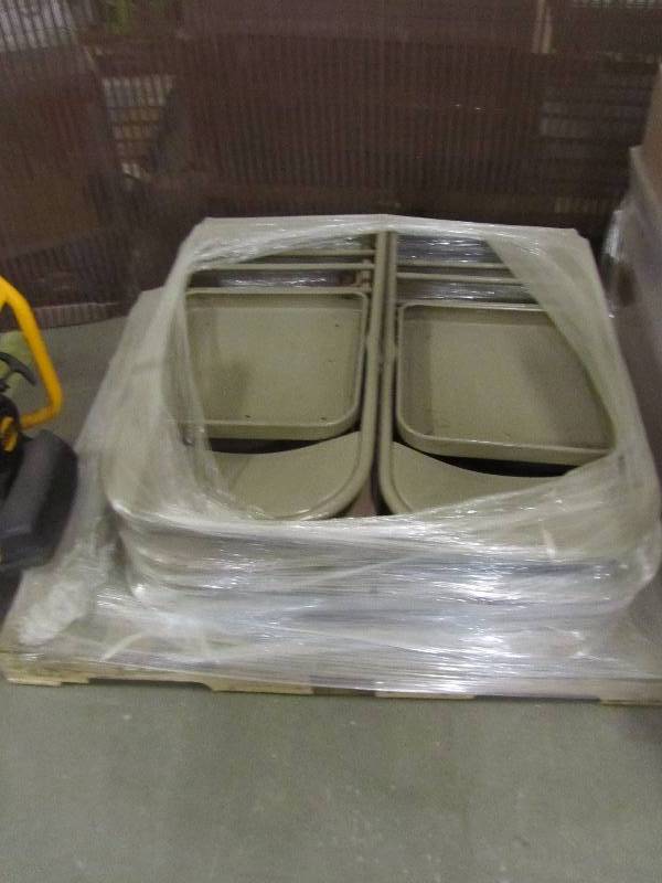9 Folding chairs (brand unknown)