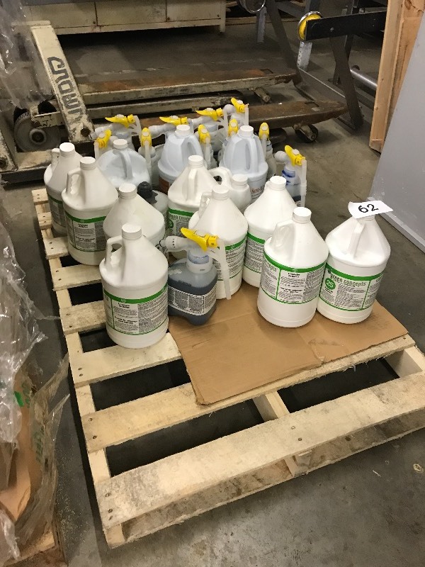 Lot of cleaner  soap