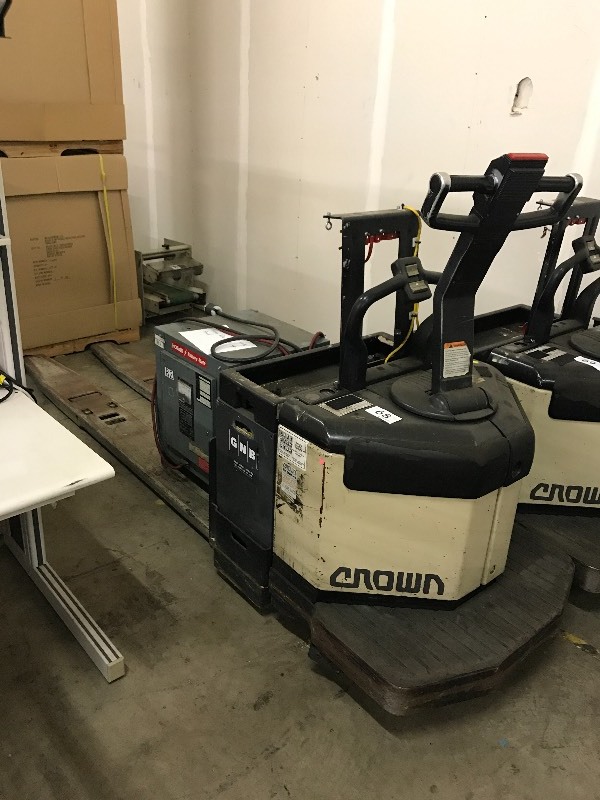 Long electric pallet jack