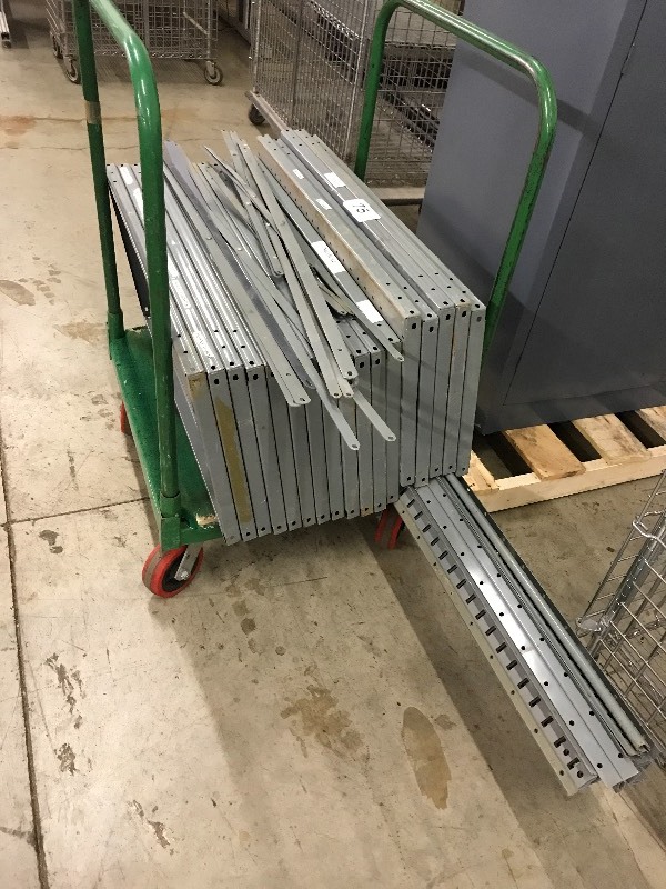 Metal shelving