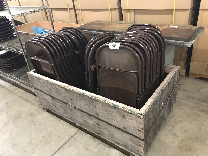 Metal folding chairs