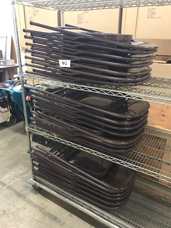 Metal folding chairs