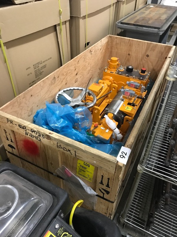 Crate of gear boxes