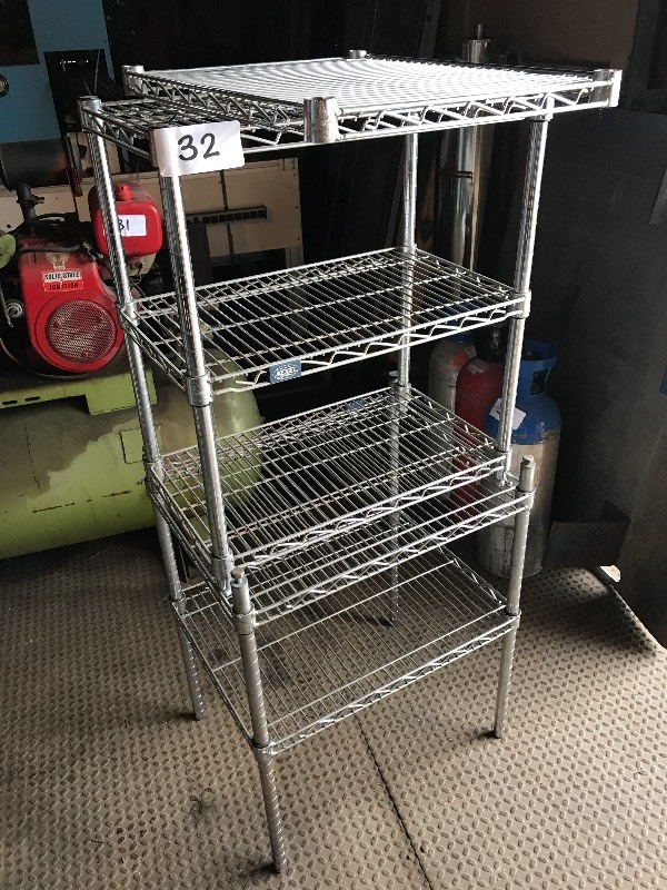 Wire shelving lot