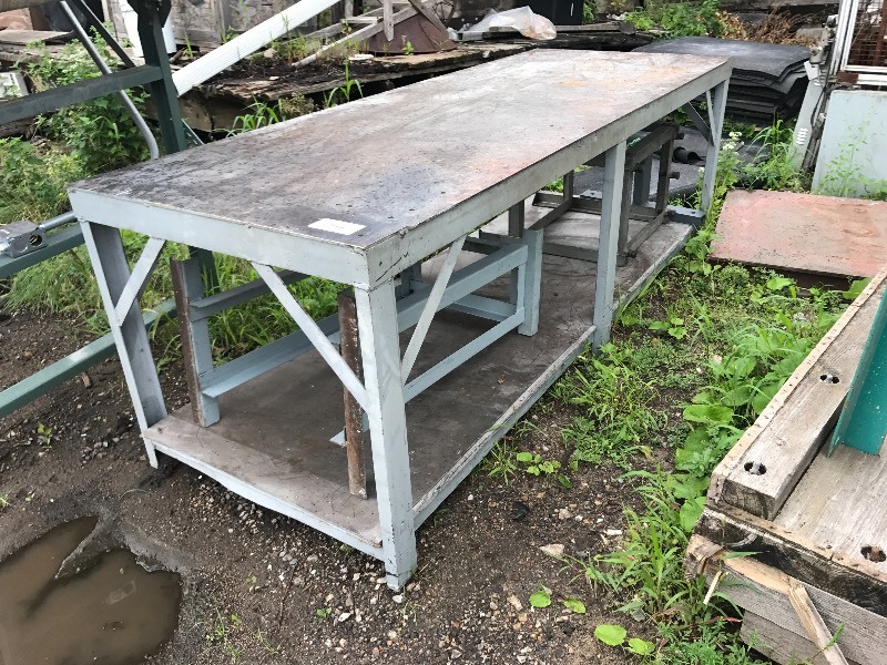 Heavy steel table