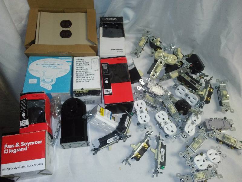 lot 10 image: Dryer and Stove Hook ups, Outlets and Switches (Ivory and White)