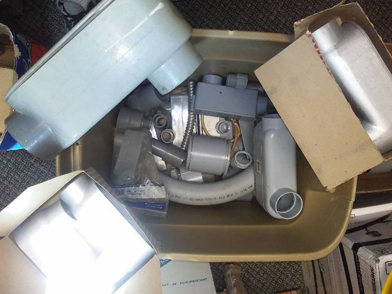 lot 13 image: Outlet Boxes, PVC Fittings and Connectors