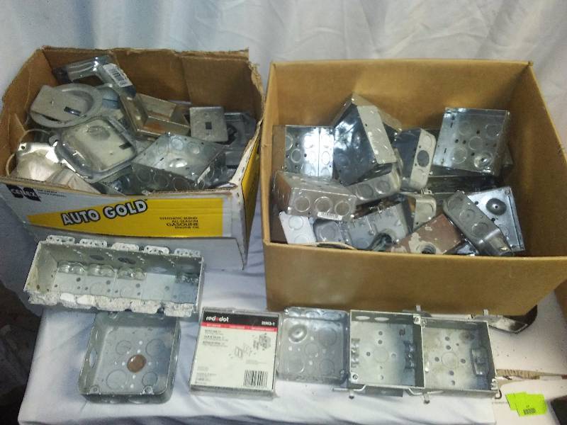 lot 23 image: Galvanized Boxes and Covers