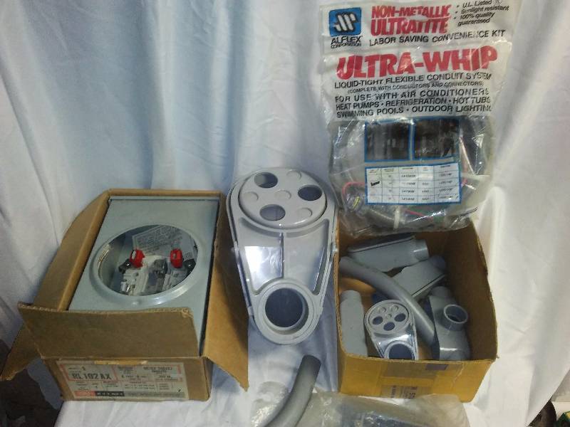 lot 31 image: Meter Box, 6 ft. 10-gauge Connection Kit and more