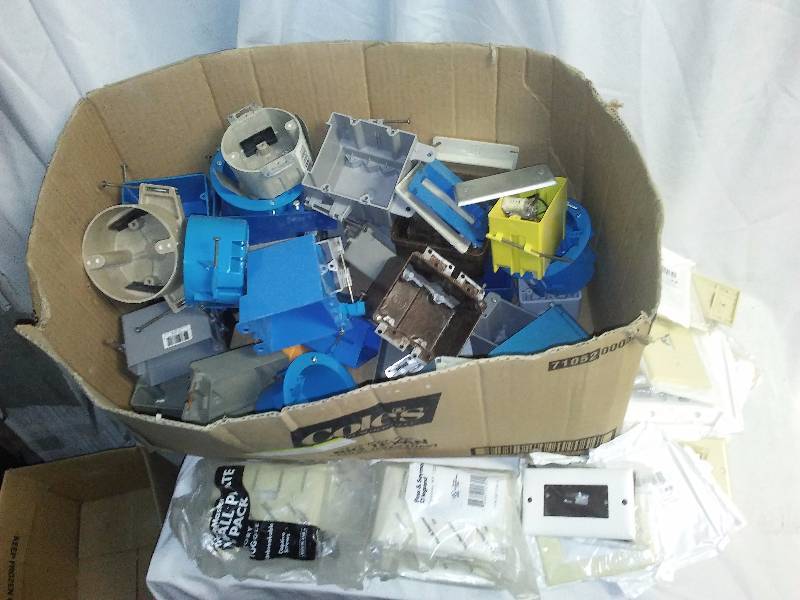 lot 32 image: Misc. Boxes and Faceplates