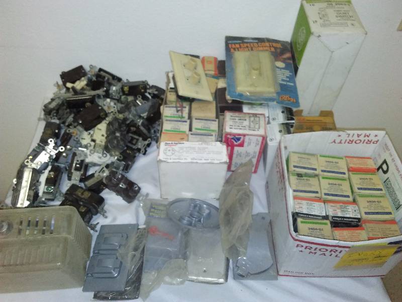 lot 55 image: Switches, Outlets, Dimmer and more