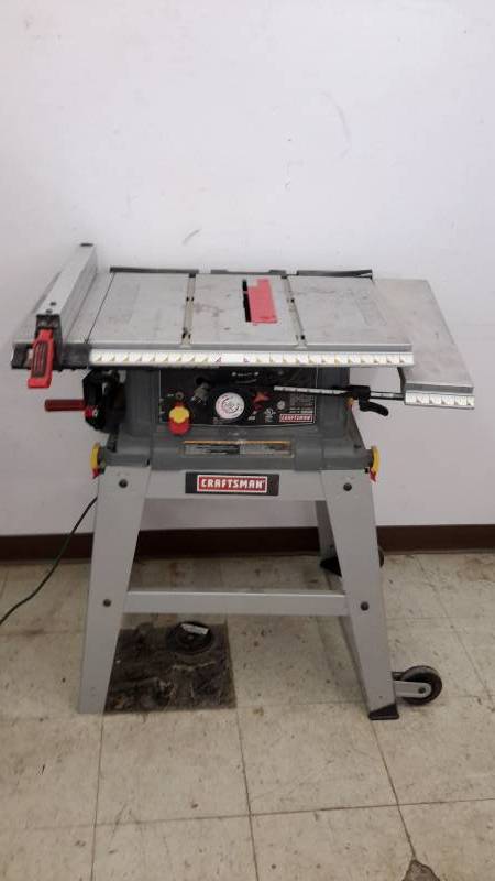 lot 71 image: Craftsman table saw