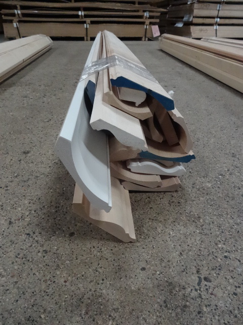 Medium crown moulding. Various wood...