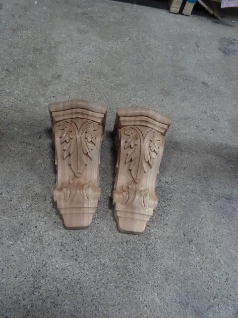 Corbels. Matched set. Engraved. ...