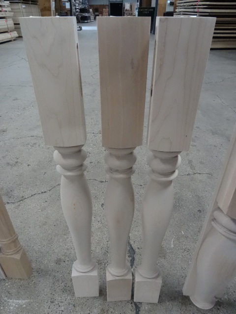 2 Maple and 1 Alder 12 turn posts....