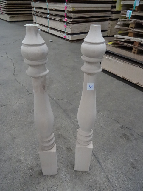 2 maple turn posts. 12 size. 3 12...