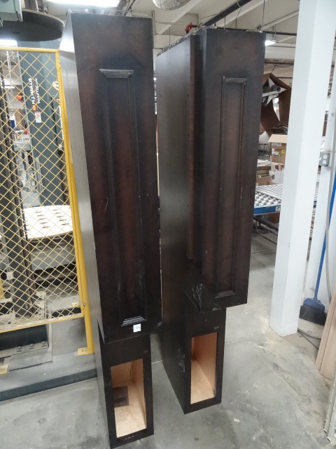 Wood towers. Decorative. Designed t...