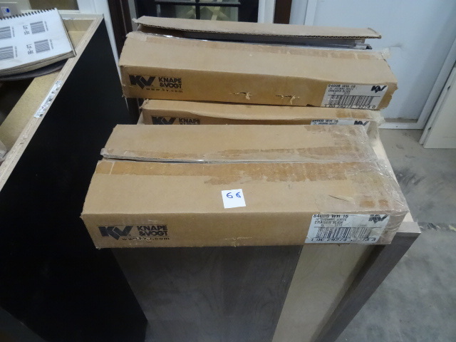 3 boxes of drawer slides. Knape and...