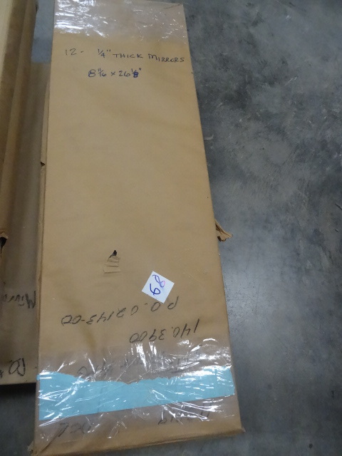 12 mirrors. 14 thick. 8 1116 x 26...