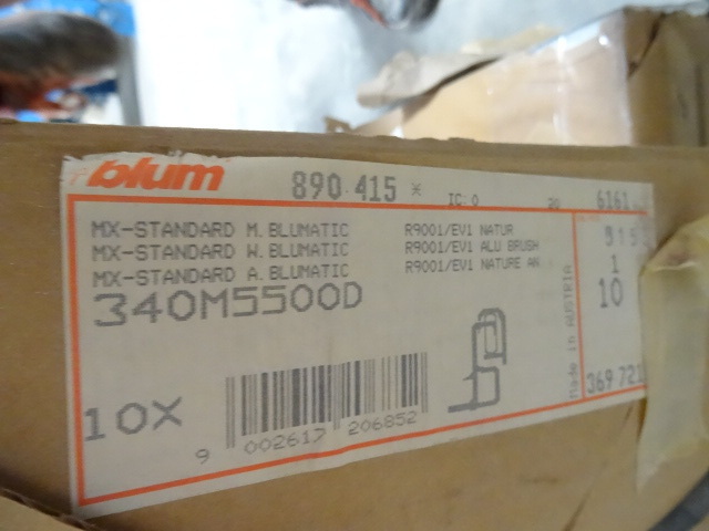 10 sets of side mount drawer guides...