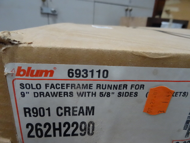 10 sets of undermount drawer guides...
