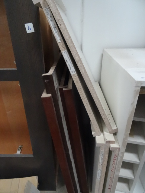 Misc shelves. 9 pieces. White and B...