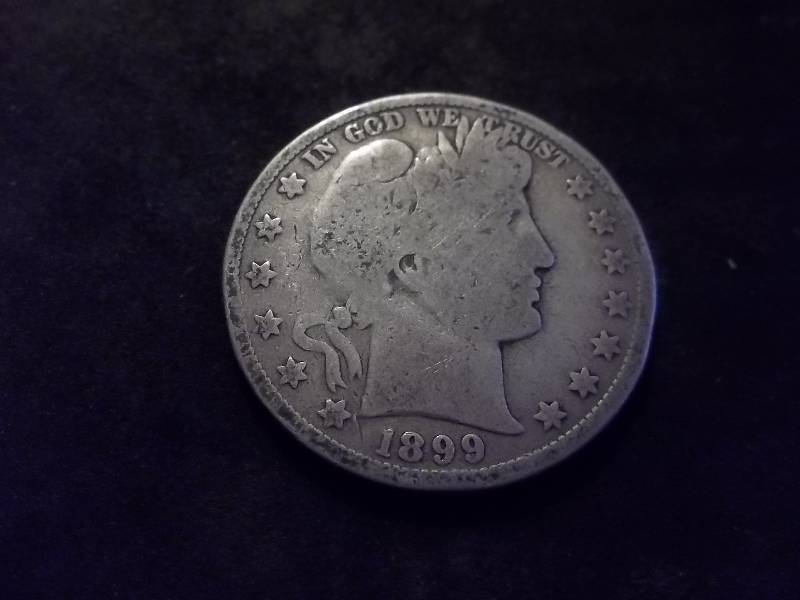 1899  Barber Half Dollar