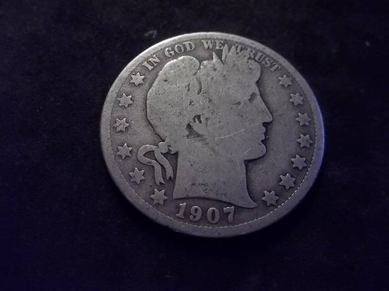 1907 D Barber Half Dollar