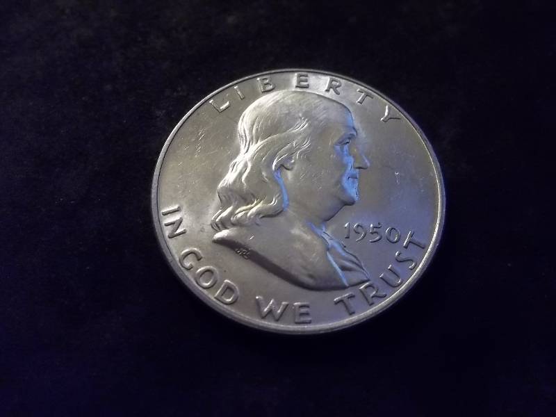 1950 D  Franklin Half Dollar