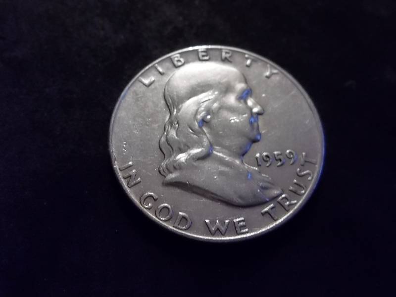1959 D Franklin Half Dollar