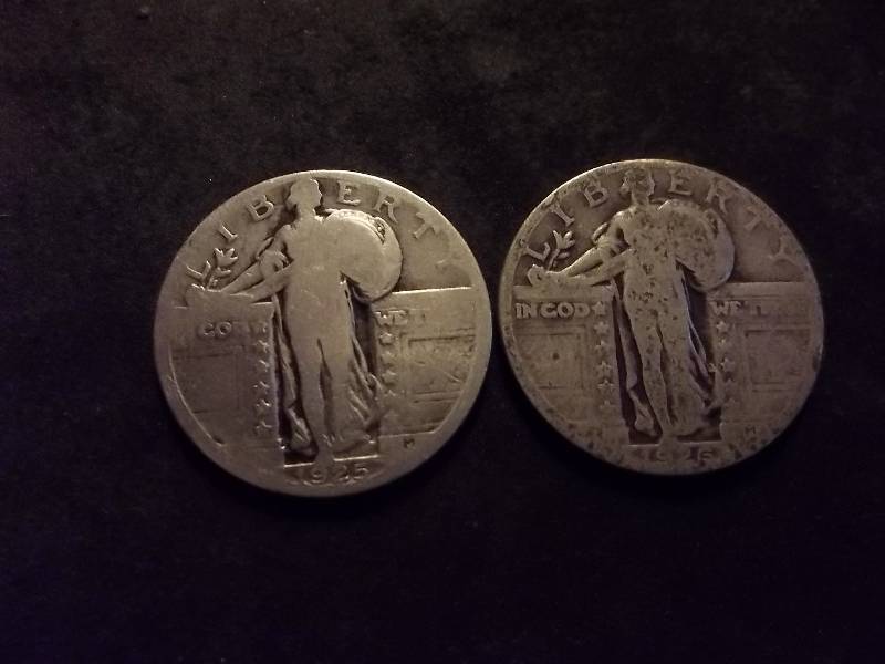 1925, 1926 Standing Liberty Quarters