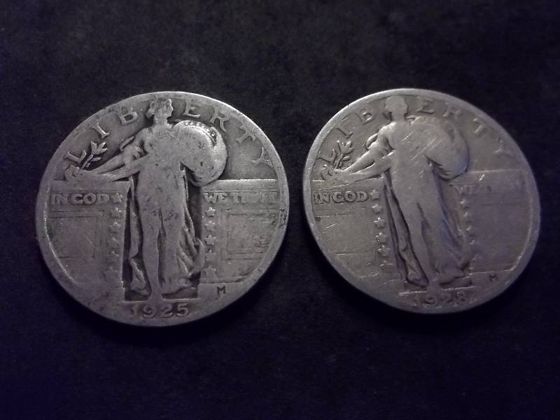 1925, 1928 Standing Liberty Quarters