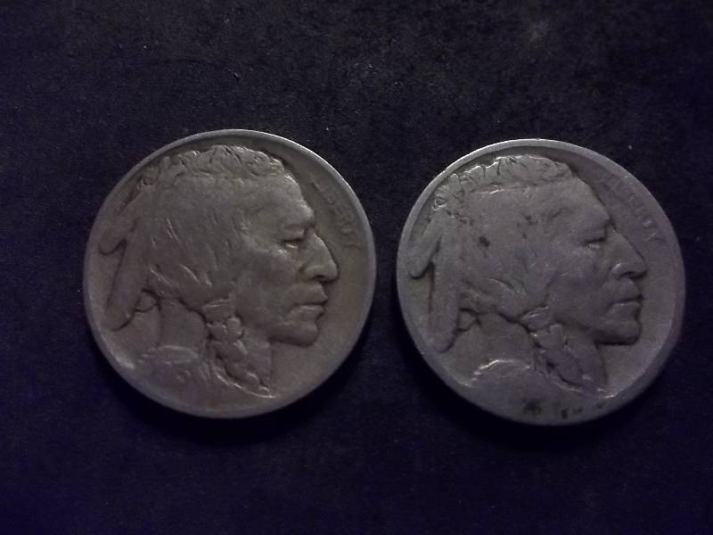 1913 D Type 1, 1913 Type 2 Buffalo Nickel