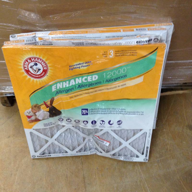 Lot of 4 Arm and Hammer Pet Fresh protection Air Filter 20x20