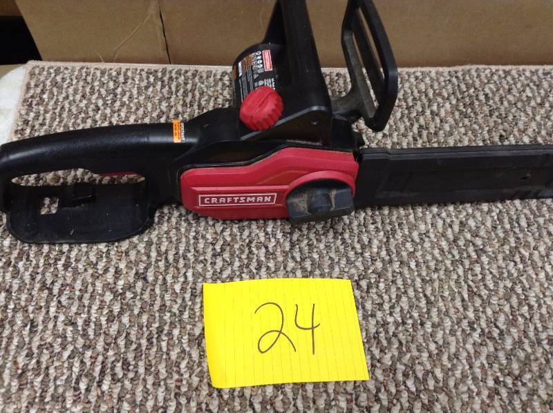 Craftsman electric Chainsaw used in working condition