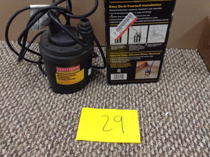 Craftsman Submersible Portable Utility Pump