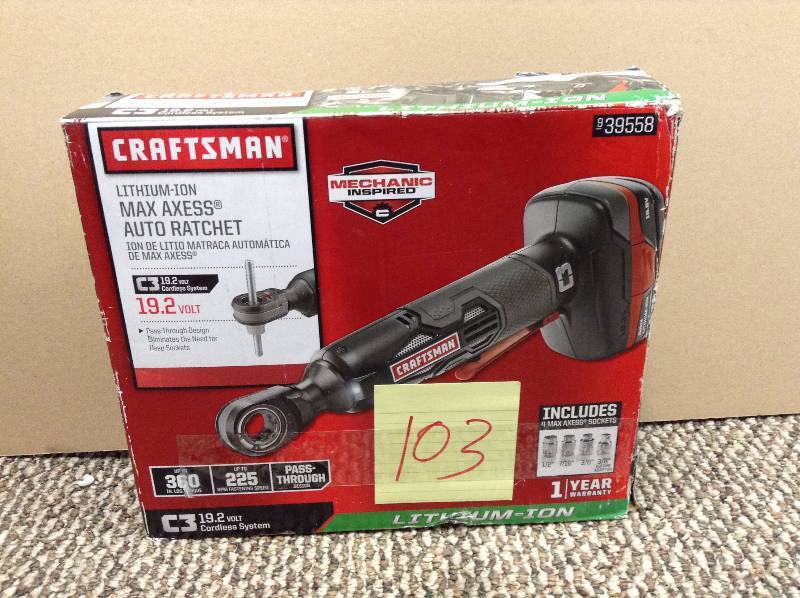 Craftsman Lithium Max axess Auto Ratchet
