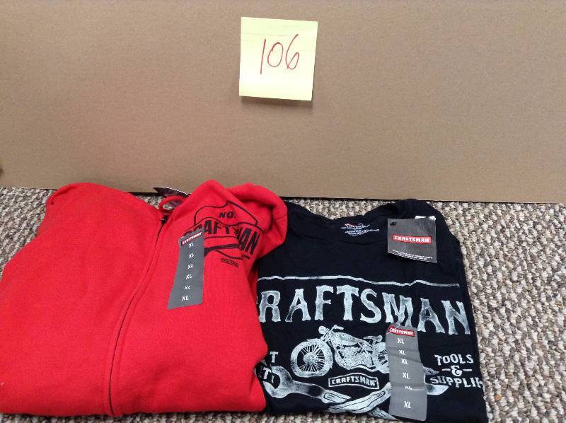 Craftsman Hoodie and T-Shirt New XXL